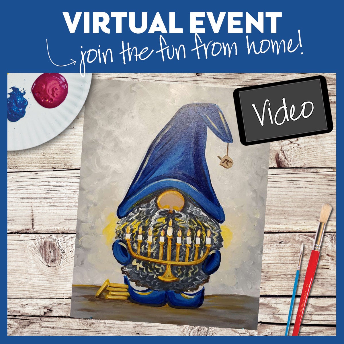 Celebrate Hanukkah w/VIDEO Event!! Enjoy ANYTIME safe from home!!!